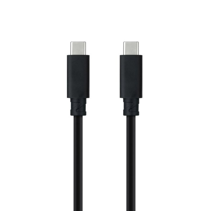 Nanocable Cable USB-C a USB-C 100W 10Gbps 4K/60Hz 0,5 m Negro Nanocable Cable USB-C a USB-C 100W 10Gbps 4K/60Hz 0,5 m Negro